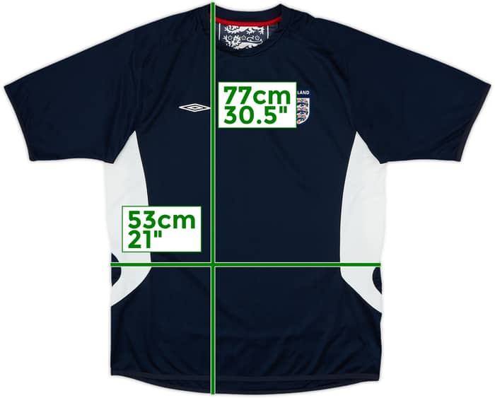 2005-06 England Umbro Training Shirt - 6/10 - (L)