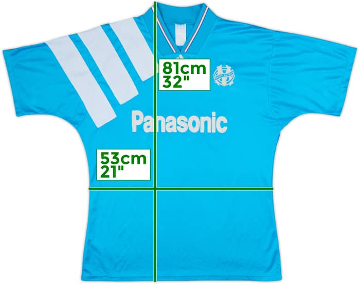 1992-93 Olympique Marseille Away Shirt - 8/10 - (L)