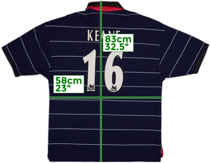 1999-00 Manchester United Away Shirt Keane #16 - 5/10 - (L)