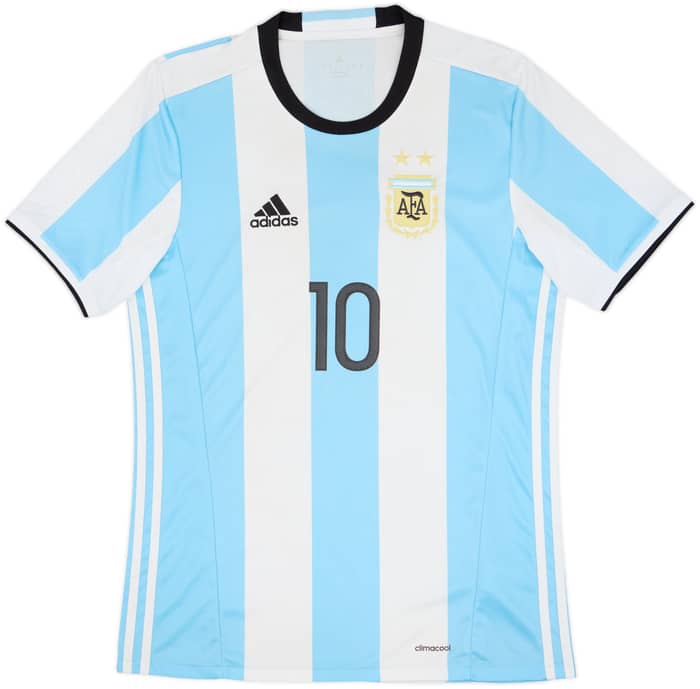 2016-17 Argentina Home Shirt Messi #10 - 7/10 - (M)