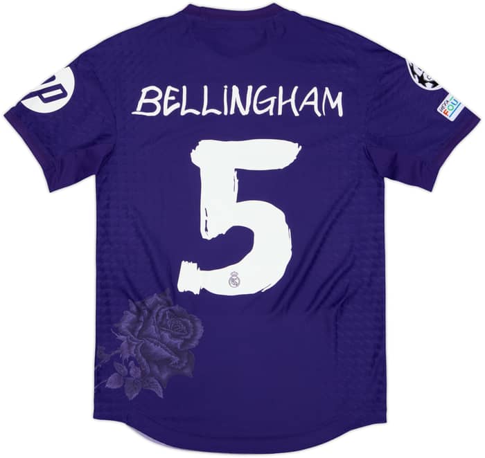 2023-24 Real Madrid adidas Y-3 Authentic Away Shirt Bellingham #5 - 10/10 - (S)