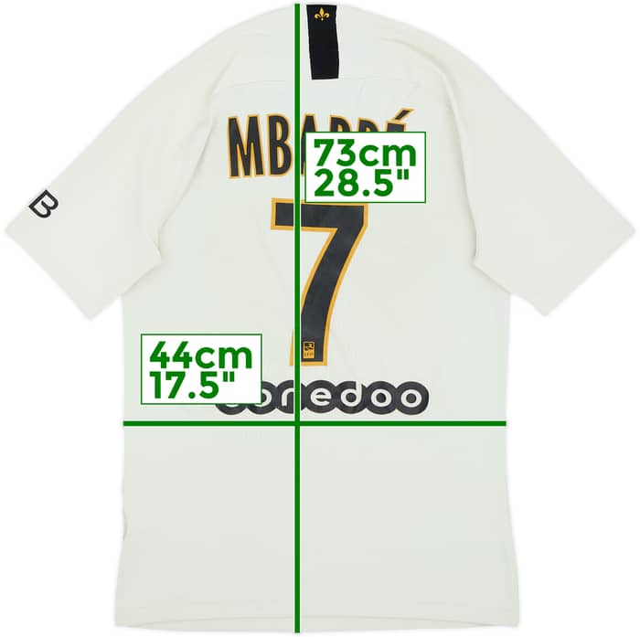 2018-19 Paris Saint-Germain Authentic Away Shirt Mbappe #7 - 4/10 - (S)