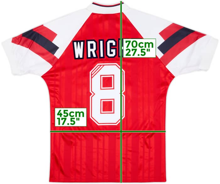 1992-94 Arsenal adidas Originals Reissue Home Shirt Wright #8 (XS)
