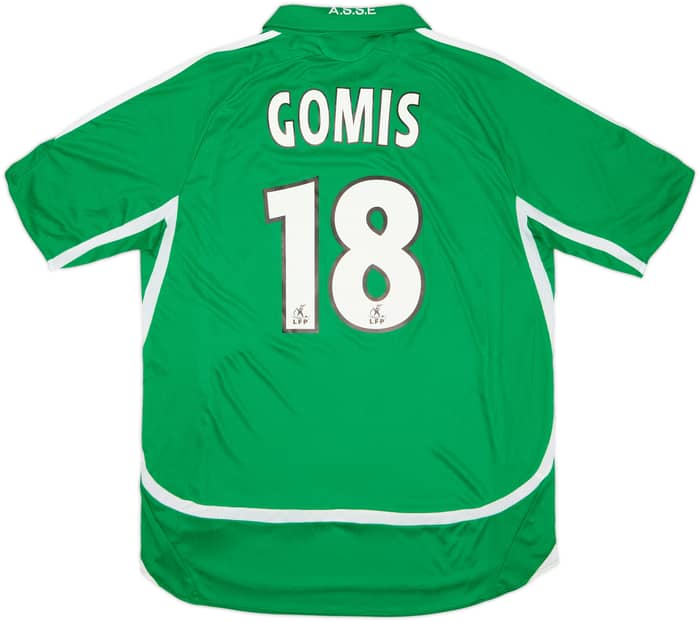 2006-07 Saint Etienne Home Shirt Gomis #18 - 6/10 - (M)