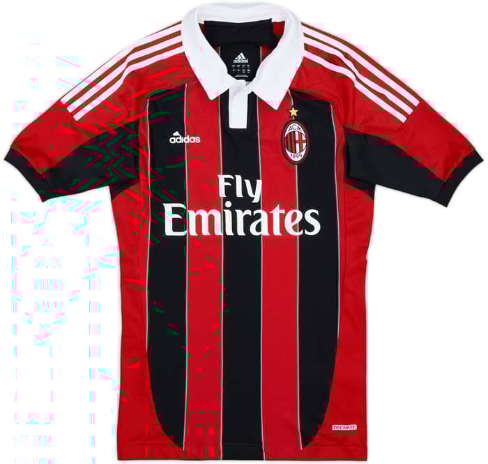 2012-13 AC Milan TechFit Player Issue Home Shirt - 4/10 - (L)