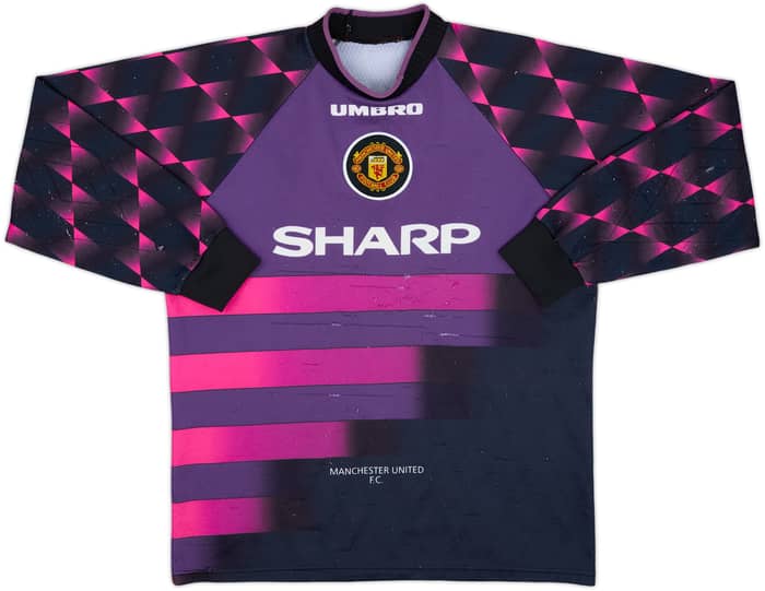 1996-97 Manchester United GK Shirt Schmeichel #1 - 5/10 - (XL)