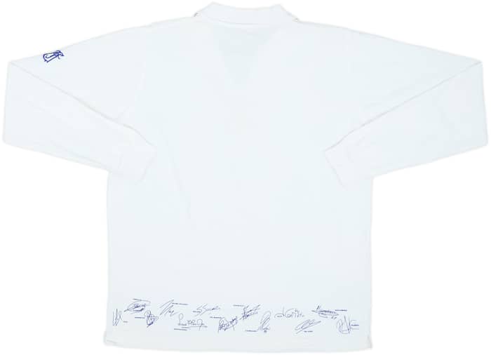 2002-03 Real Madrid 'Signed' Cotton L/S Shirt - 7/10 - (L)