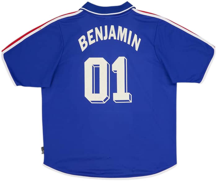 2000-02 France Home Shirt Benjamin #01 - 6/10 - (L)
