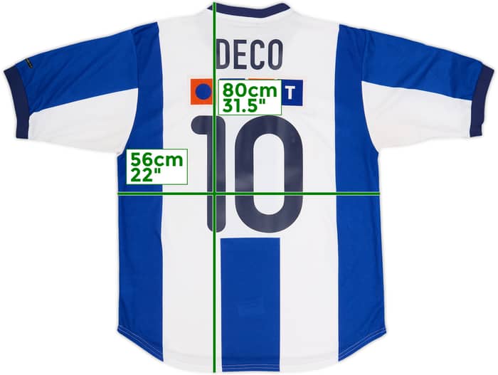 2000-01 Porto Home Shirt Deco #10 - 9/10 - (L)