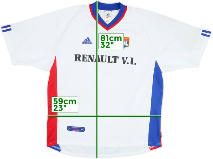 2001-02 Lyon Home Shirt - 6/10 - (XL)