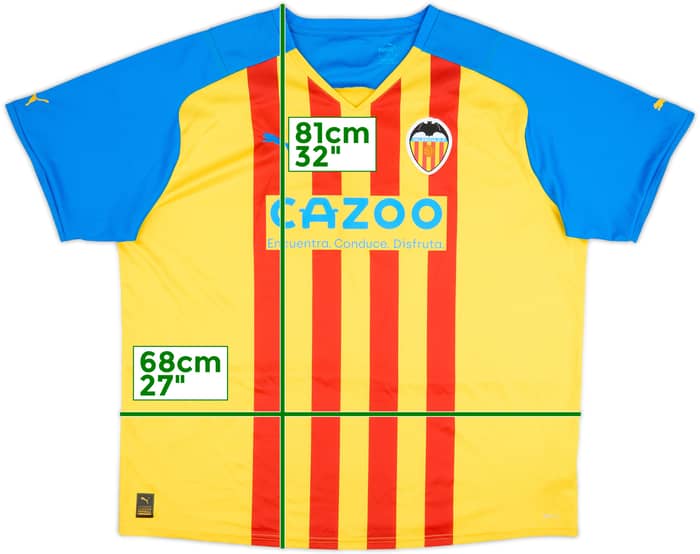 2022-23 Valencia Third Shirt - 7/10 - (3XL)