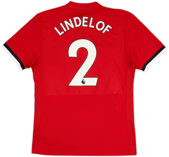 2017-18 Manchester United Home Shirt Lindelof #2 - 9/10 - (M)