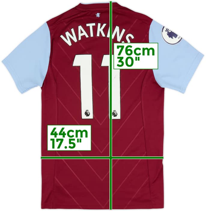 2022-23 Aston Villa Home Shirt Watkins #11 - 3/10 - (S)
