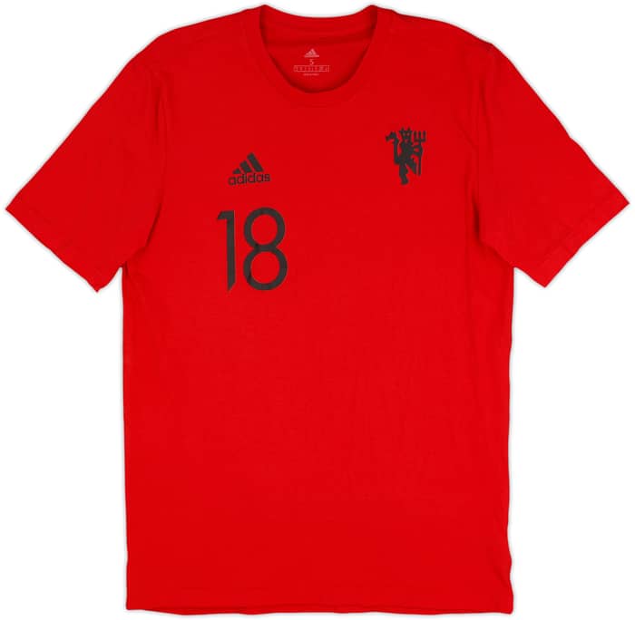 2021-22 Manchester United adidas Playera de Algodón B.Fernandes #18 - 8/10 - (S)