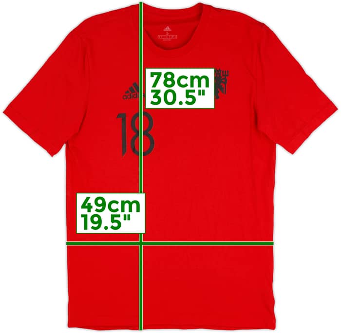 2021-22 Manchester United adidas Playera de Algodón B.Fernandes #18 - 8/10 - (S)