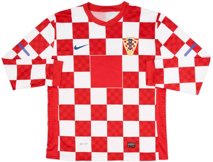 2010-12 Croatia Player Issue Home L/S Shirt - 8/10 - (XXL)