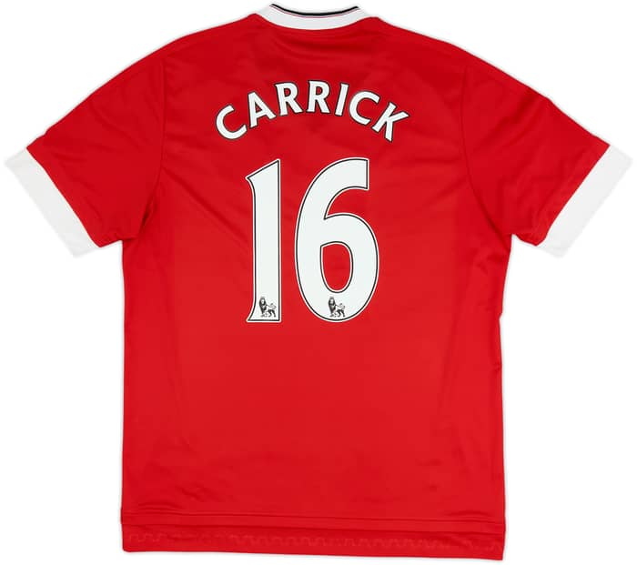 2015-16 Manchester United Home Shirt Carrick #16 - 6/10 - (L)