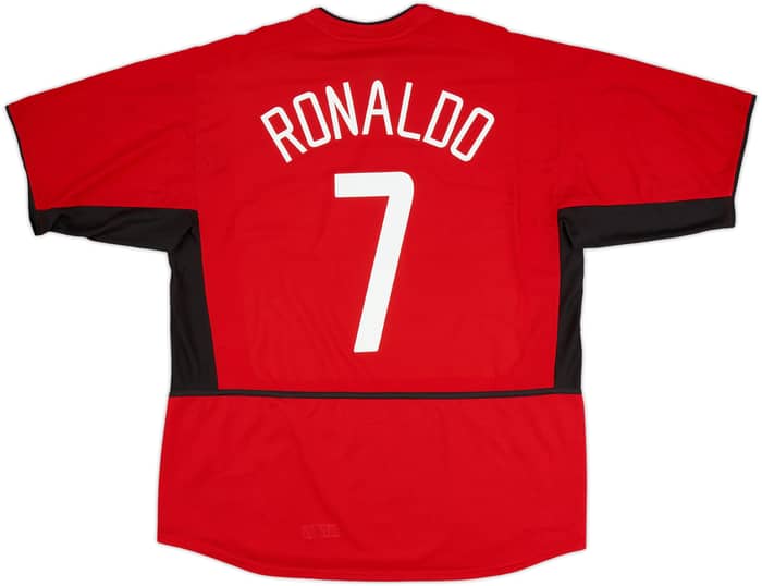 2002-04 Manchester United Home Shirt Ronaldo #7 - 5/10 - (XL)