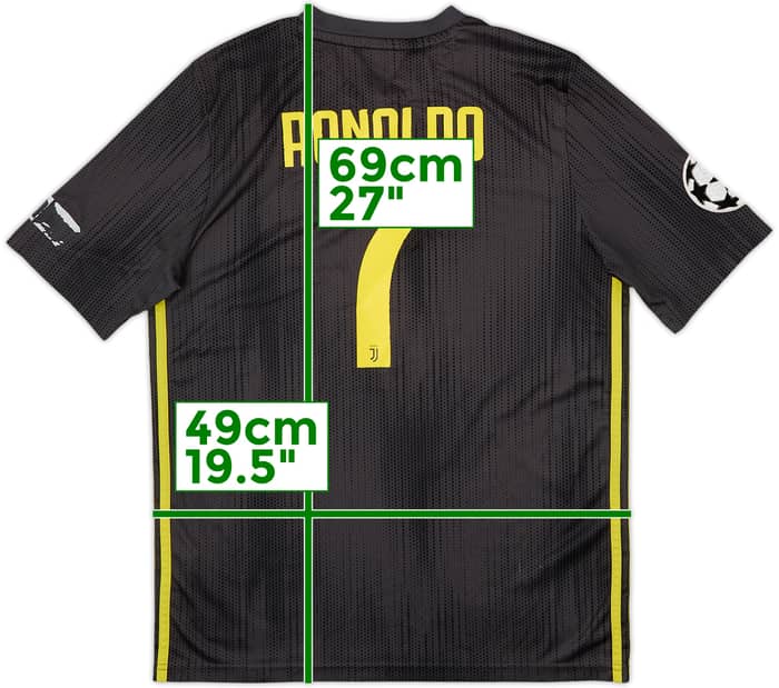 2018-19 Juventus Third Shirt Ronaldo #7 - 5/10 - (XL.Boys)