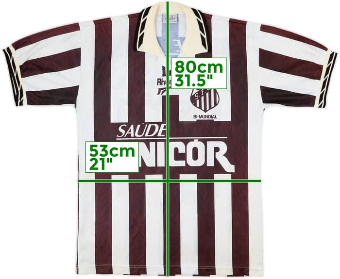 1996 Santos Away Shirt #10 - 7/10 - (L)