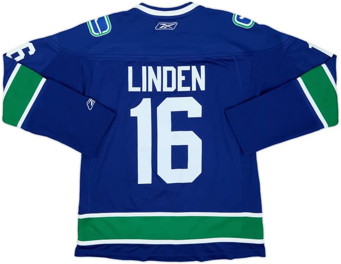 2007-08 Vancouver Canucks Linden #16 Reebok Replica Home Jersey Womens - 8/10 - (S)