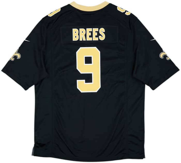 2012-20 New Orleans Saints Brees #9 Nike Game Home Jersey - 9/10 - (L)