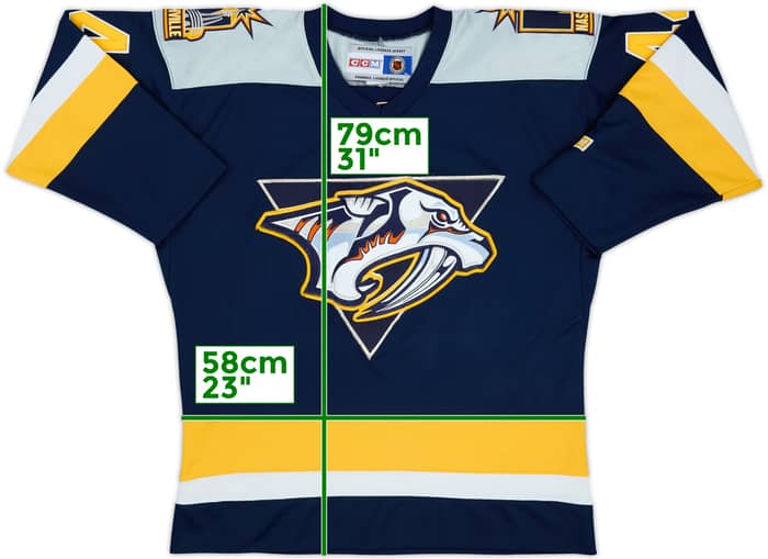 2000-04 Nashville Predators Timonen #44 CCM Away Jersey - 7/10 - (M)