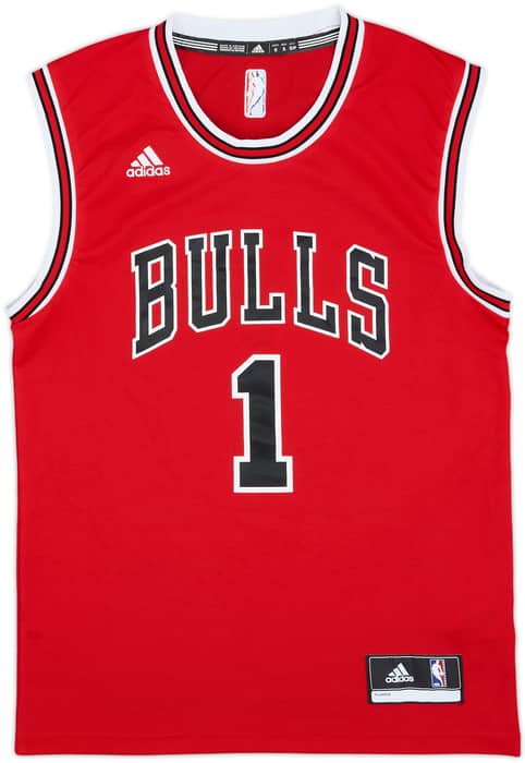 2014-16 Chicago Bulls Rose #1 adidas Away Jersey - 9/10 - (S)