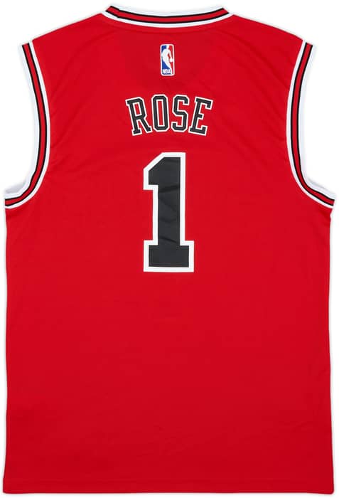2014-16 Chicago Bulls Rose #1 adidas Away Jersey - 9/10 - (S)