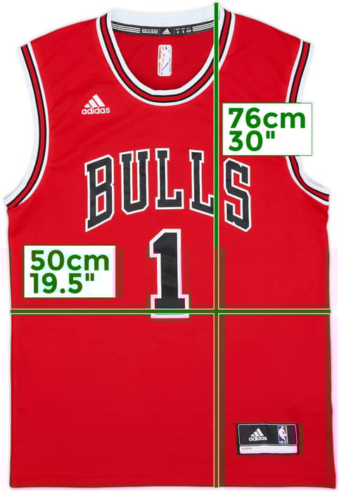 2014-16 Chicago Bulls Rose #1 adidas Away Jersey - 9/10 - (S)
