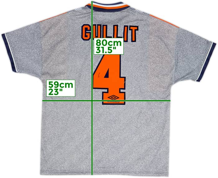 1994-96 Chelsea Away Shirt Gullit #4 - 6/10 - (XL)