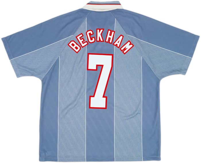 1996-97 England Away Shirt Beckham #7 - 6/10 - (XL)