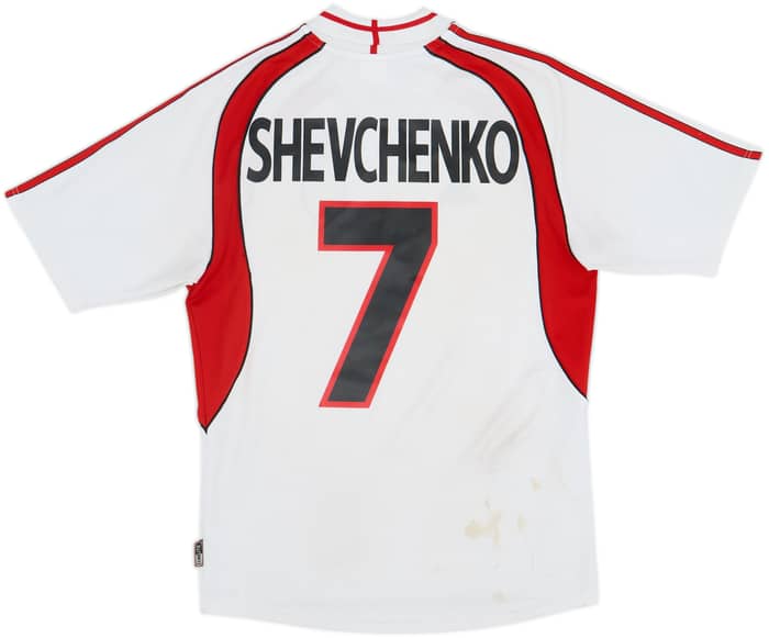 2000-02 AC Milan Away Shirt Shevchenko #7 - 5/10 - (S)
