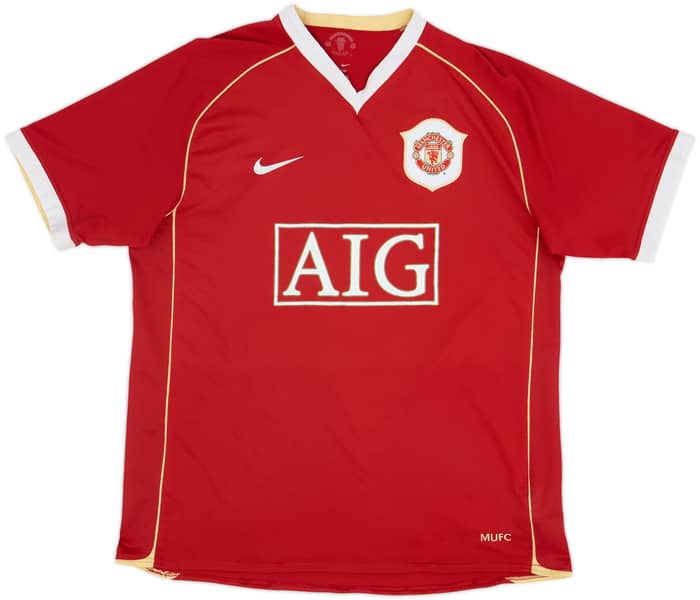2006-07 Manchester United Home Shirt Solskjaer #20 - 7/10 - (L)