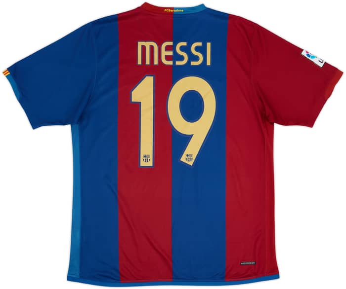 2006-07 Barcelona Home Shirt Messi #19 - 8/10 - (L)