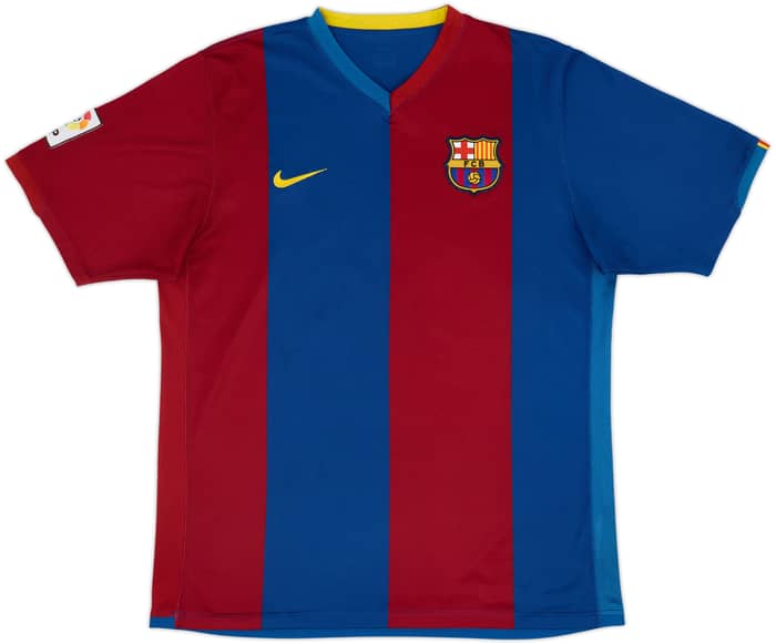 2006-07 Barcelona Home Shirt Messi #19 - 8/10 - (L)