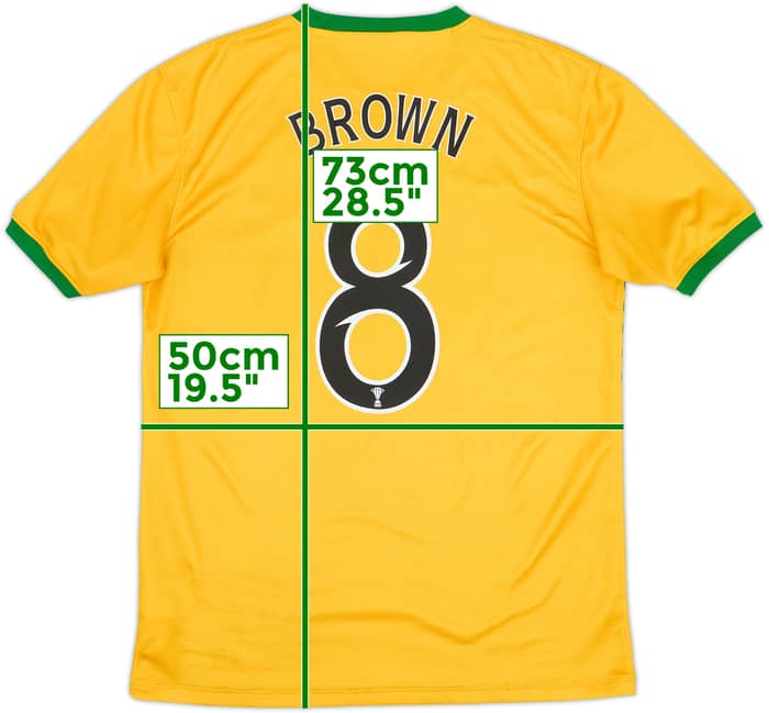 2013-14 Celtic Away Shirt Brown #8 - 9/10 - (M)