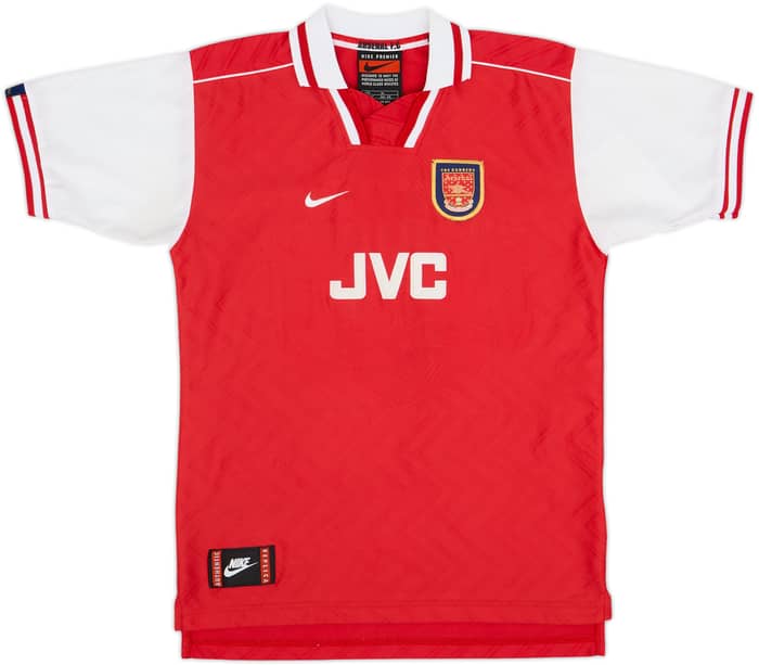 1996-98 Arsenal Home Shirt Bergkamp #10 - 6/10 - (XL.Boys)