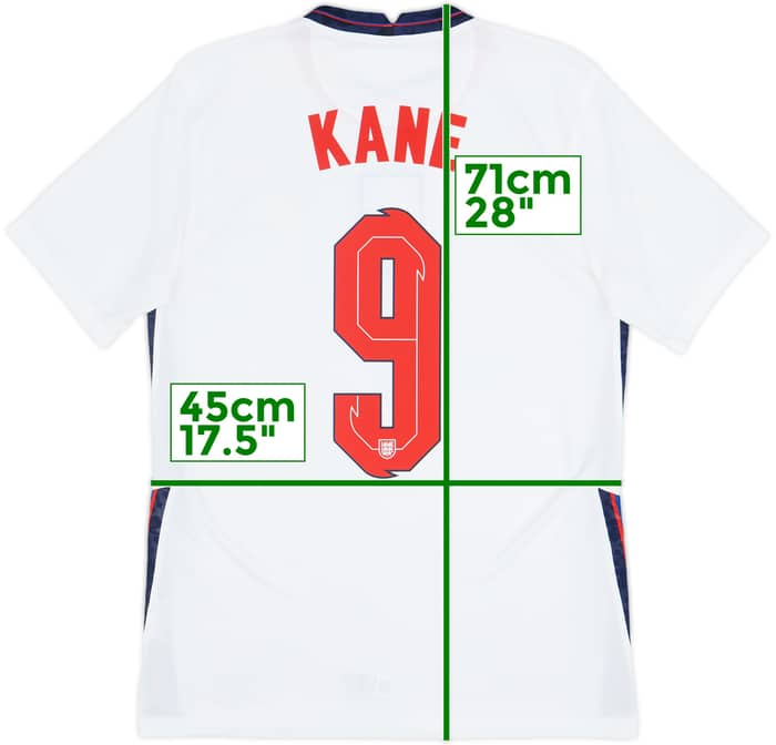 2020-22 England Home Shirt Kane #9 - 8/10 - (S)