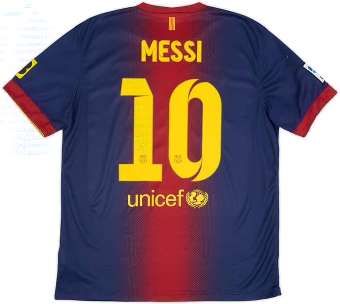 2012-13 Barcelona Home Shirt Messi #10 - 7/10 - (L)