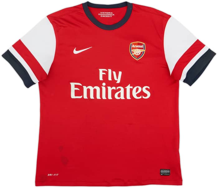 2012-14 Arsenal Home Shirt Arteta #8 - 6/10 - (M)