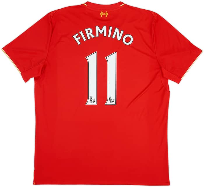 2015-16 Liverpool Home Shirt Firmino #11 - 9/10 - (XL)