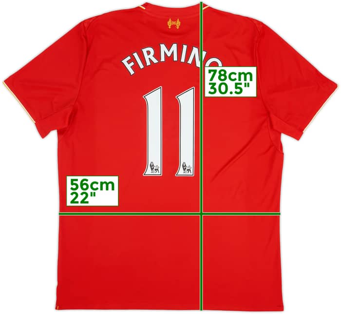2015-16 Liverpool Home Shirt Firmino #11 - 9/10 - (XL)