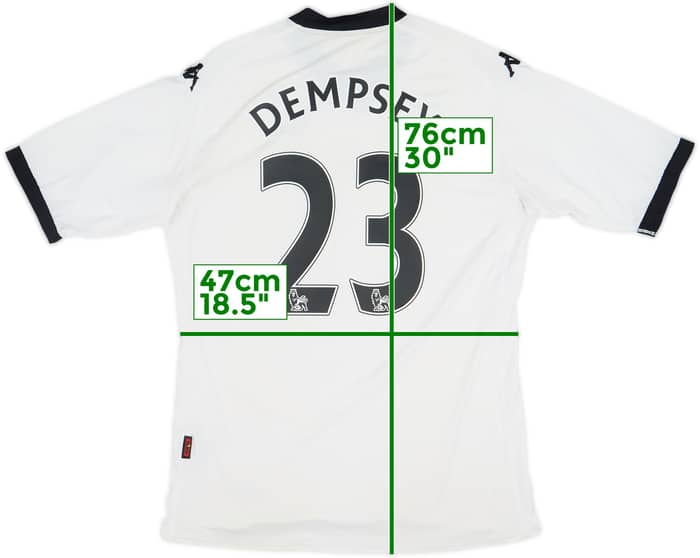 2010-11 Fulham Home Shirt Dempsey #23 - 6/10 - (XL)