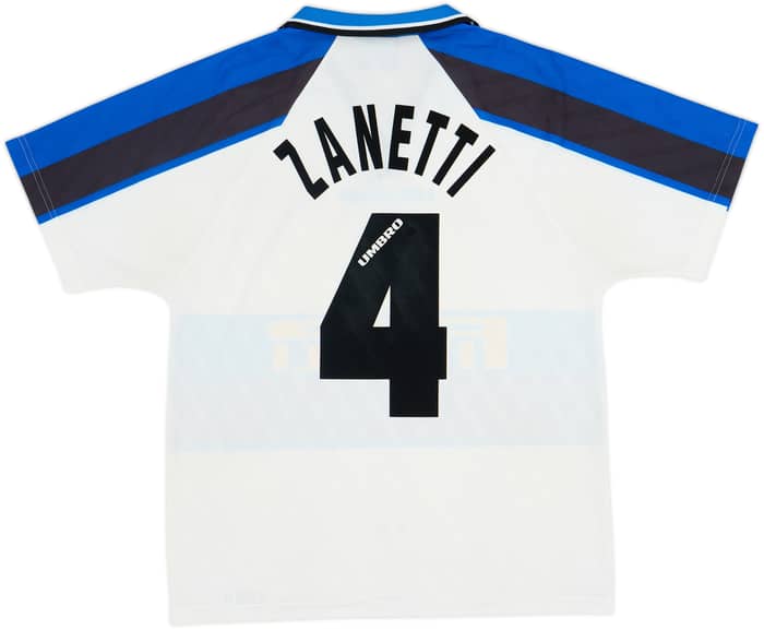 1996-97 Inter Milan Away Shirt Zanetti #4 - 8/10 - (M)