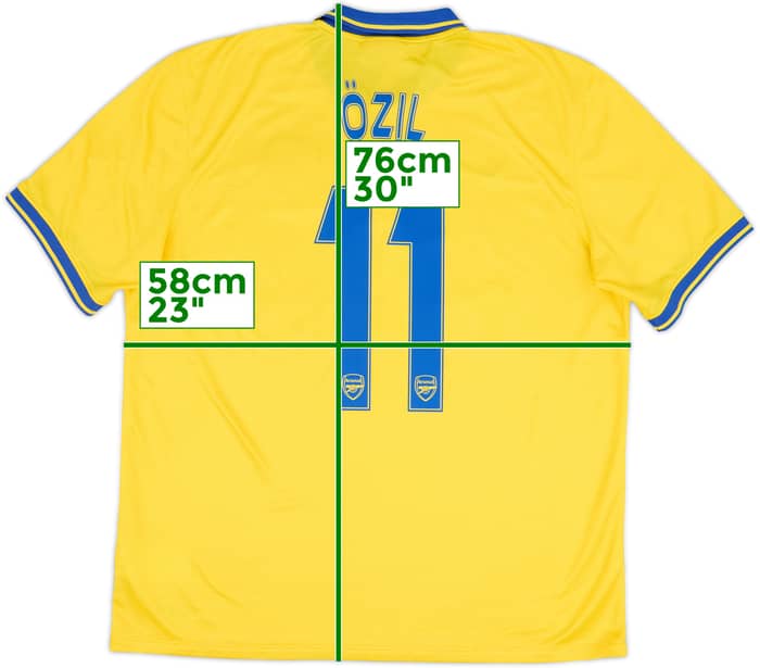 2013-14 Arsenal Away Shirt Ozil #11 - 8/10 - (XL)