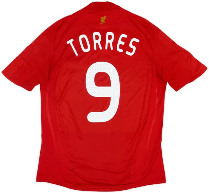 2008-10 Liverpool Home Shirt Torres #9 - 7/10 - (L)