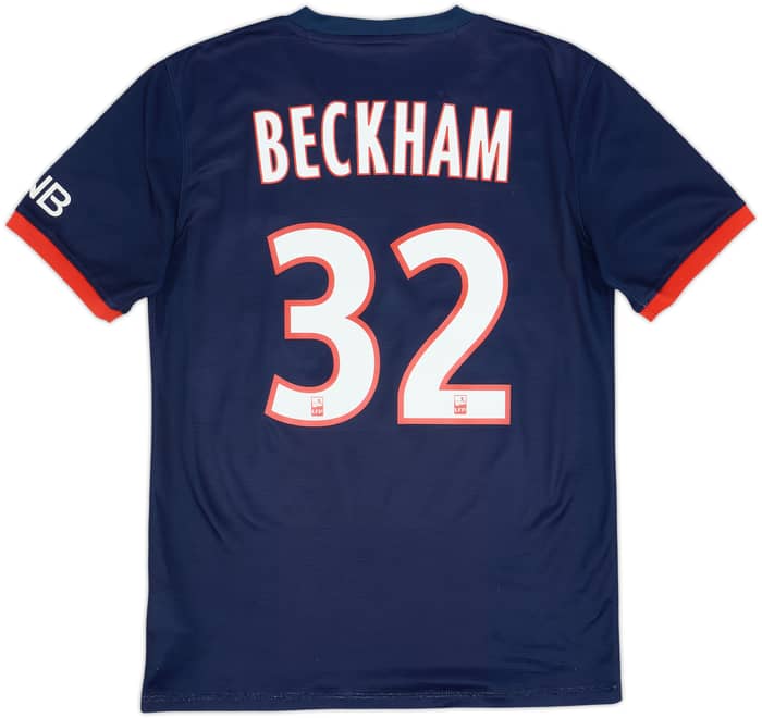 2013-14 Paris Saint-Germain Home Shirt Beckham #32 - 5/10 - (S)
