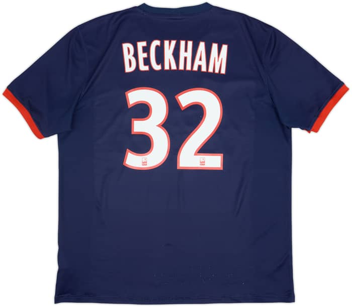 2013-14 Paris Saint-Germain Home Shirt Beckham #32 - 6/10 - (XL)