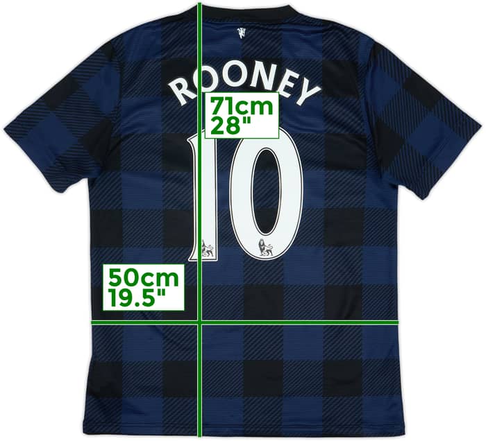 2013-14 Manchester United Away Shirt Rooney #10 - 7/10 - (M)